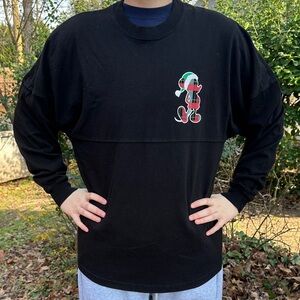 Disney Parks Holiday Christmas Mickey Mouse Spirit Jersey XS Oversized